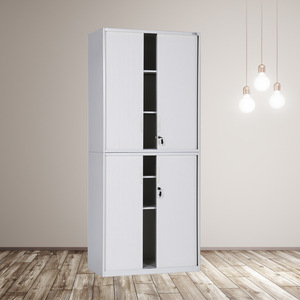 Xinlongfei Steel <b>Roller</b> Shutter Filing Cabinet 2 Tier Lockable Office Document Storage Metal Cabinet Custom Made - Product Image 3