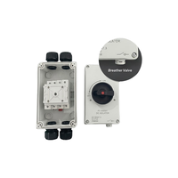 Interrupteur d'isolement CC étanche IP66 en polycarbonate, sectionneur rotatif avec connecteur MC4 pour le contrôle de sécurité des systèmes solaires photovoltaïques