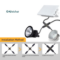 Connecteur rapide circulaire étanche IP68 à 3 pôles EW-P25X pour éclairage LED 250V 24A PA66/Cuivre Certifié CE