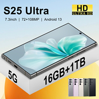 Smartphone S25 Ultra en Oferta, 16GB+1TB, Android 15.0, 5G, con Lápiz Integrado, Doble SIM, 108MP, Octa Core HD, Francés