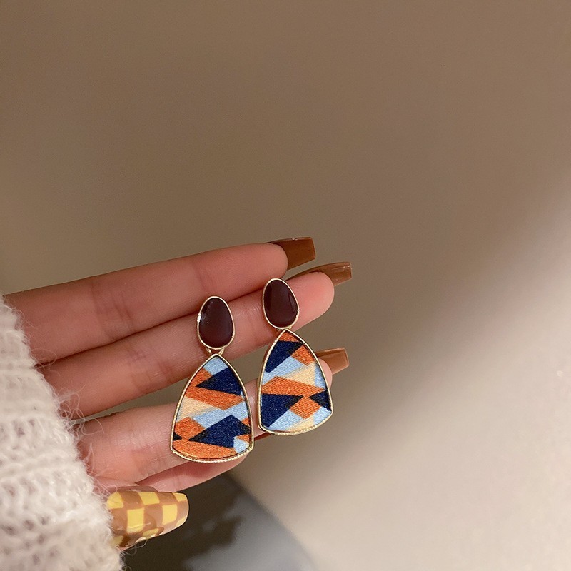 Orecchini Pendenti Geometrici Quadrati In Acrilico Bianco – Stile Retrò E Semplice Per Donna