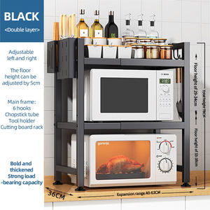 <span class=keywords><strong>Salvaspazio</strong></span> retrattile Dual Tier da <span class=keywords><strong>cucina</strong></span> per forno <span class=keywords><strong>a</strong></span> microonde sul piano di lavoro organizzatore di elettrodomestici - Product Image 6