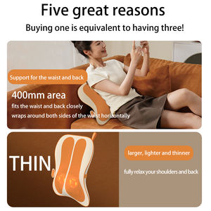 Tragbares Kneten Infrarot beheizte <span class=keywords><strong>Massage</strong></span> Bürostuhl Kissen Mesh Stoff Memory Foam Lendenwirbel Rücken Stütz kissen für Rückens ch merzen - Product Image 3