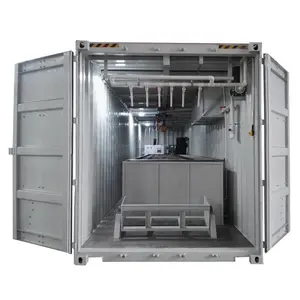 5 ton Containerized Ice Blocks Making Machine Price With 20ft Cold Room Mobile Ice Plant 5000kg Per Day Ice Block Machine Maker
