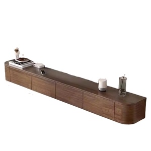 Nouveau <span class=keywords><strong>meuble</strong></span> <span class=keywords><strong>TV</strong></span> flottant de luxe italien à LED, <span class=keywords><strong>blanc</strong></span> crème, pour salon, hôtel, maison, <span class=keywords><strong>meuble</strong></span> de rangement moderne - Product Image 2