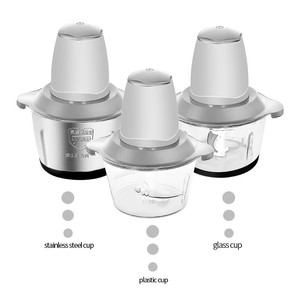 Tritacarne Elettrico e Affettatrice 2L in Acciaio Inossidabile Moderno per Uso Domestico - Product Image 6