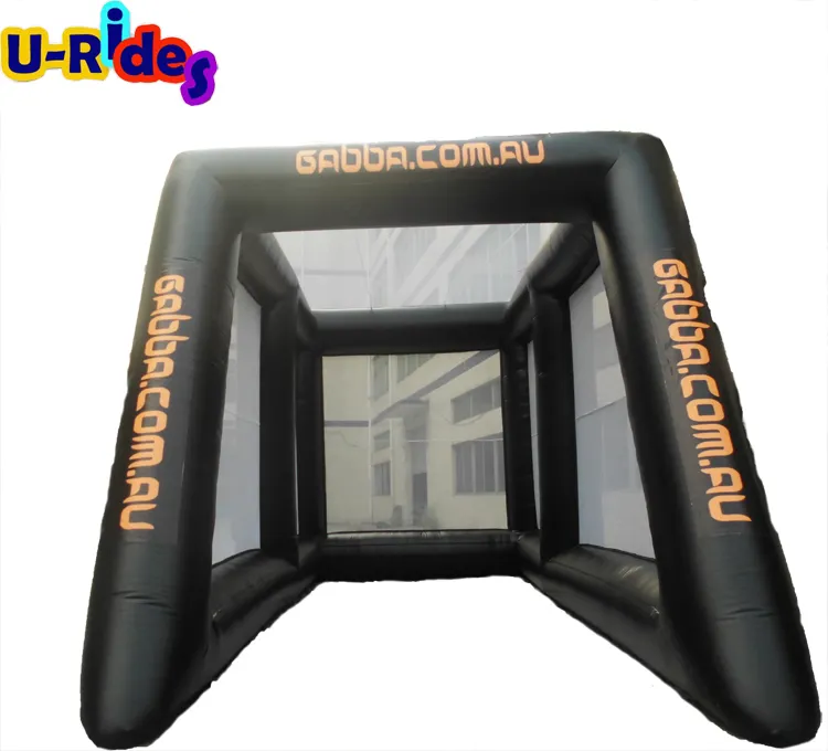 Inflatable sports kick cage Inflatable double cricket net polo goal for shooting game