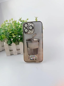 Nouveaux étuis de téléphone ins avec design bobble tea et paillettes pour <span class=keywords><strong>iphone</strong></span> 15 14 13 12 <span class=keywords><strong>11</strong></span> PRO MAX - Product Image 2