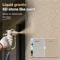 Peinture acrylique pour revêtement de bâtiment, peinture à base de résine, revêtement liquide en spray, gravier de pierre naturelle, modèle architectural personnalisé
