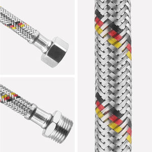 도매 가격 확장 theStainless 스틸 와이어 꼰 유연한 금속 호스 니트 욕실 유연한 호스 PVC/PEX 내부 튜브 - Product Image 6