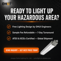 Lampu Linear LED Anti Ledakan ATEX IECEx IP68 |   Lampu Industri Area Berbahaya Ex Eb Mb IIC T6 Gb Zona 1 2 21 22 OEM ODM
