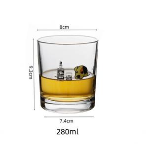 แก้วเบียร์โคแมน ลายการ์ตูน สำหรับวิสกี้ ไวน์ น้ำ น้ำผลไม้ เบียร์ คุณภาพสูง ดีไซน์หรูหรา พร้อมถาดบรรจุภัณฑ์ - Product Image 6