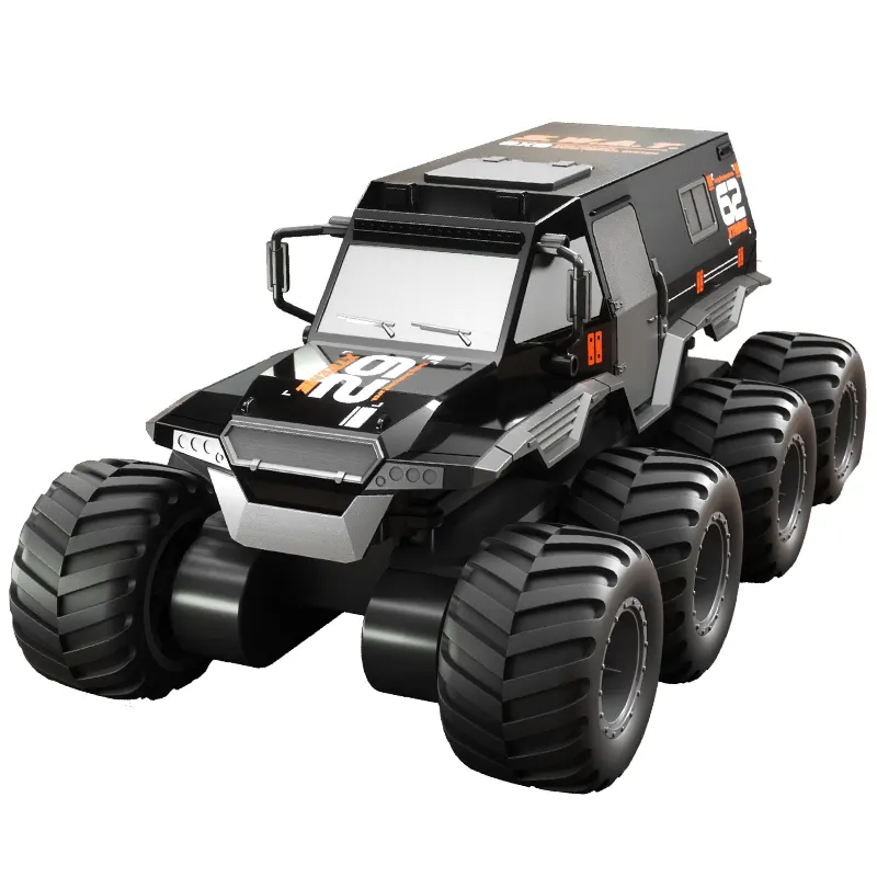 Q137 Amphibious RC Truck 8WD 2.4G 8 Wheel Remote Control Car Climbing Off Road Waterproof Monster Truck Toys for Kids Adults
