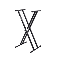 Q-2XA Factory Direct Wholesale Folding Heavy Duty Double 61Keys Piano Keyboard Stand for Stage Shows