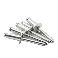 Rivets aveugles à extrémité ouverte en aluminium de haute qualité, tête ronde, sans nickel, personnalisables, marque HANSHA, fabriqués en Chine