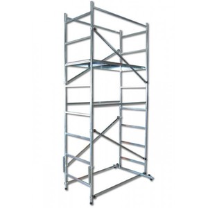 Échafaudage mobile de style industriel Stark en alliage d'aluminium et acier, léger et sûr, avec une hauteur maximale de 4,50 m - Product Image 1