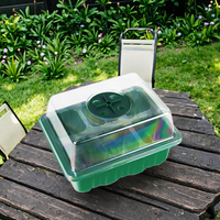 LK Kit de mini plateaux de pépinière avec couvercles en plastique pour semis/plateau pour plantes pour jardin Kit de plateau de pot de démarrage de graines
