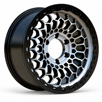 Jantes en alliage d'aluminium AL 17 pouces Flow Form pour tout-terrain 6x139.7 6*114.3 noires pour Bronco Wrangler Raptor Land Cruiser