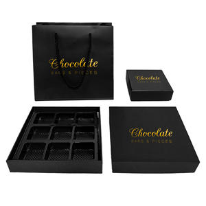 Caixa de Papel para Chocolate de Luxo Personalizada com 4 Compartimentos, Sustentável, Grau Alimentício, com Tampa Rígida e Base, para Celebrações, com Inserção - Product Image 3