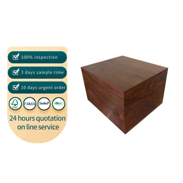 Decorative Luxury Polished Custom Walnut Ash Urn Simple Style Halloween-Themed for Both Men Women Holds Animal Human Ashes