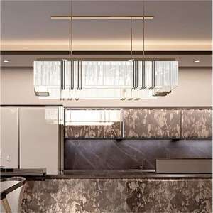 PM K9 kristal paslanmaz çelik avize oturma odası ev dekor İskandinav Modern kolye lamba mutfak yemek tasarım amerikan işık - Product Image 4