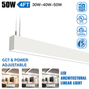 Luminaire linéaire LED moderne, installation facile, lampe de plafond LED à économie d'énergie pour l'éclairage intérieur de bureaux, maisons et cuisines - Product Image 2