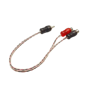 สายสัญญาณเสียง RCA พร้อมปลอกหุ้ม PVC สำหรับเครื่องเล่นดีวีดีและโฮมเธียเตอร์ เหมาะสำหรับเครื่องขยายเสียงในรถยนต์ - Product Image 2