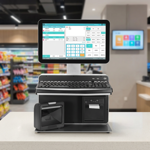 หน้าจอสัมผัสขนาด 14 / 15.6 นิ้ว ตู้คีออสก์ POS แบบบริการตนเองพร้อมเครื่องพิมพ์และเครื่องสแกนในตัว โซลูชันการชำระเงินสำหรับร้านค้าปลีก - Product Image 1