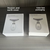 Delfin-förmiges Nackenmassagegerät mit Vibrations- und Ionen-/Technologie, 7-Farben-Infusion, USB-betrieben, Gesichtsformer & Faltenreduzierer