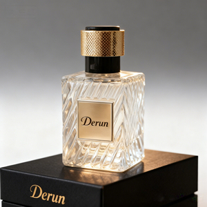 Luxuriöse Maßgefertigte Quadratische Glas-Parfümflasche, Tragbarer 50ml Nachfüllbarer Reise-Parfümzerstäuber - Product Image 1