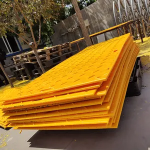 Wholesale Light Weight Plastic Sheet Linkable HDPE Rig Mat Oilfield Temporary Road Ground Protection Mats