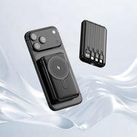Vente en gros de nouveaux chargeurs sans fil magnétiques en PVC avec câble, charge rapide 22,5 W, batterie externe, personnalisation de cadeaux