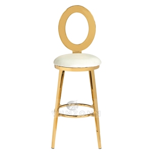 Tabouret <span class=keywords><strong>de</strong></span> <span class=keywords><strong>bar</strong></span> haut <span class=keywords><strong>de</strong></span> gamme moderne avec cadre en acier inoxydable, <span class=keywords><strong>coussin</strong></span> en cuir nordique, garantie <span class=keywords><strong>de</strong></span> 3 ans pour un usage commercial et domestique - Product Image 4