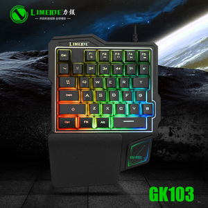 Teclado Mecánico para Juegos Motospeed de Una Mano, 60 Teclas, Retroiluminación RGB, Cableado, con Reposamuñecas, Programable - Product Image 3