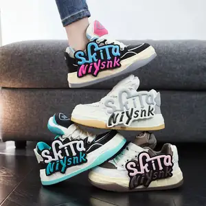 Venda quente Personalizado Sneaker New Design Moda Skate Sapatos Mais Recentes Homens Andando Sapatos Casuais Para Homens