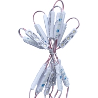 Modules LED bleus étanches IP67 de haute qualité, 5 ans de garantie, GOQ 6615, 12V 1.2W 2700K, blanc chaud doux, 3 LED, pour boîte lumineuse publicitaire