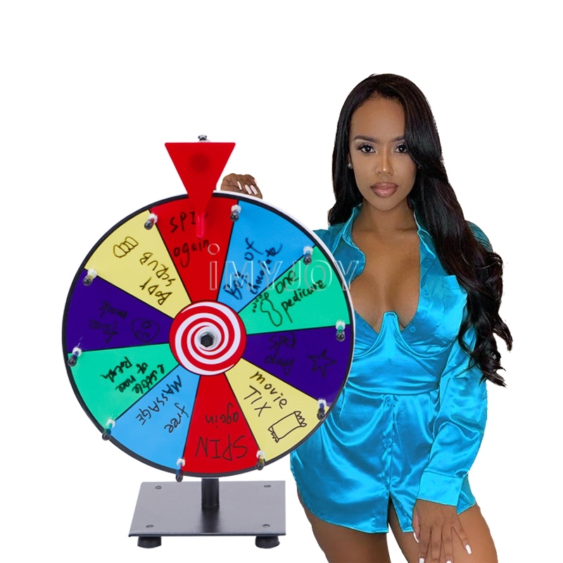 Wheel Spinner - Roue De Prix en Acrylique, Plateau De Jeu Effaçable Debout, Roues Colorées | Jeu De Fortune pour Expositions Carnavals Festivals