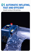 Machine à coussins d'air industrielle pour l'emballage en entrepôt d'expédition e-commerce 110-220V Largeur 20-60cm 28m/min Gonfleur de coussins d'air