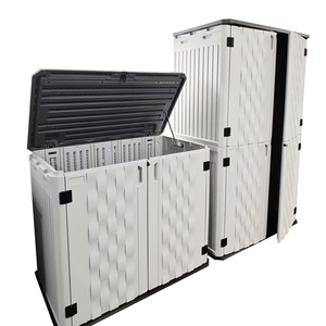 Boîte de rangement de jardin VERTAK 736L, personnalisable, verrouillable, rectangulaire, en plastique HDPE, pour extérieur, patio, organisateur de rangement - Product Image 5