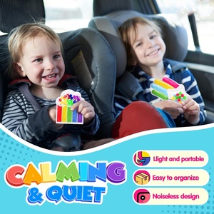 2 jouets sensoriels Montessori, autocollants décoratifs, jeu <span class=keywords><strong>de</strong></span> <span class=keywords><strong>motricité</strong></span> fine, matériau TPE/TPR, silencieux, essentiel pour les voyages, éducatif - Product Image 5