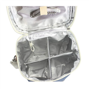 4 Chai Rượu Vang <span class=keywords><strong>Carrier</strong></span> Túi Dã Ngoại Cách Điện Rượu Vang Gift Bag Biểu Tượng Tùy Chỉnh Cooler Với Dây Đeo Vai Và Xử Lý - Product Image 2