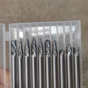 8Pcs 6-12mm Head Tungsten Carbide Rotary Burs Burr Die Grinder 1/4 - View #3