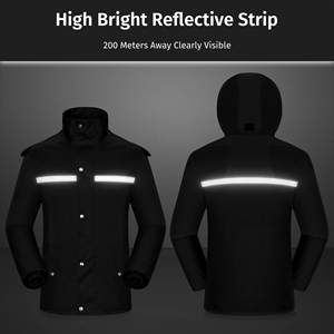 Traje Impermeable y Transpirable para Hombre y Mujer, Chaqueta y Pantalón Anti-tormenta para Motociclismo, Deportes al Aire Libre - Product Image 4