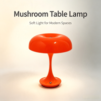 Lampe de table ovale LED ABS moderne rouge à 3 couleurs, à intensité variable, avec commande tactile, sans fil, flexible et simple pour salon et chambre à coucher