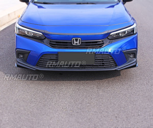 Front Bumper <b>Splitters</b> Compatible with Honda Civic 11th Gen 2022 Body Kit Front Spoiler Cover Apron Car Accessories - Product Image 3