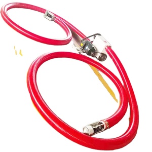 เครื่องเป่าลมแบบสายพานลำเลียงแบบยืดหยุ่น สีแดง แบบพกพา สำหรับขนย้ายวัสดุแห้ง พร้อมมอเตอร์ ดีไซน์กะทัดรัด - Product Image 1