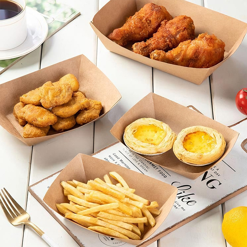 Disposable Food Grade Boat Plates Food Container Bowl Serving Tray Dishes Catering Catering Sushi Tools Wholesale for Party