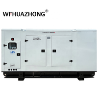 Générateur diesel mobile à châssis ouvert 200 kW 250 kW avec ATS et démarrage automatique, sur remorque, résistant aux intempéries et à la pluie, bon prix