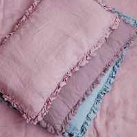Parure de lit en Fiber de lin français, style biologique, linge de lit pour bébé, drap ajusté, berceau pour enfants