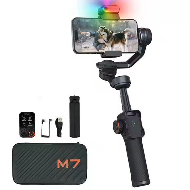 Hohem M7 Detachable Touchscreen Remote Advanced Magnetic AI Tracker Phone Gimbal Stabilizer for Vlog